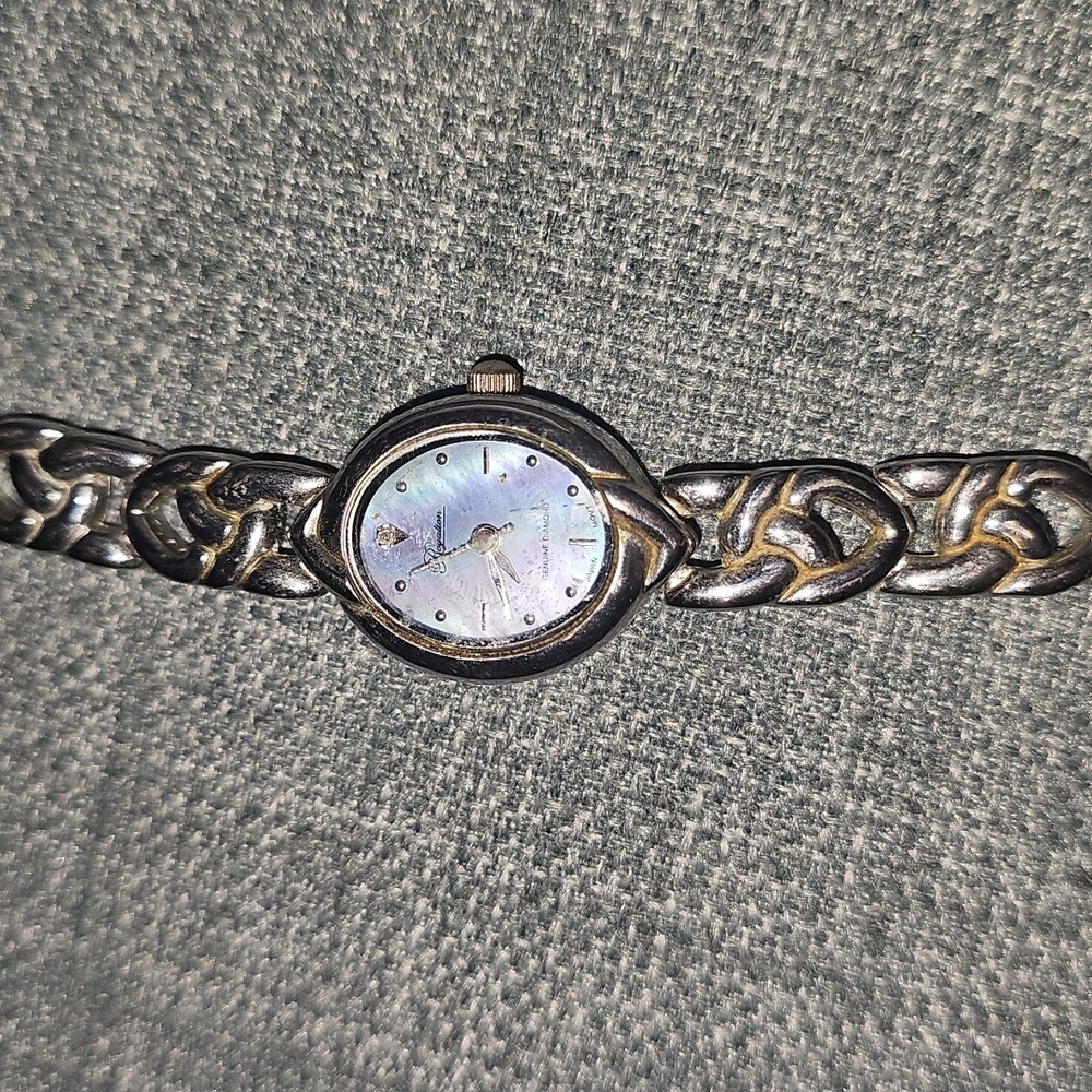Royalton Silver Women's Watch with Diamond And Mother of Pearl Dial